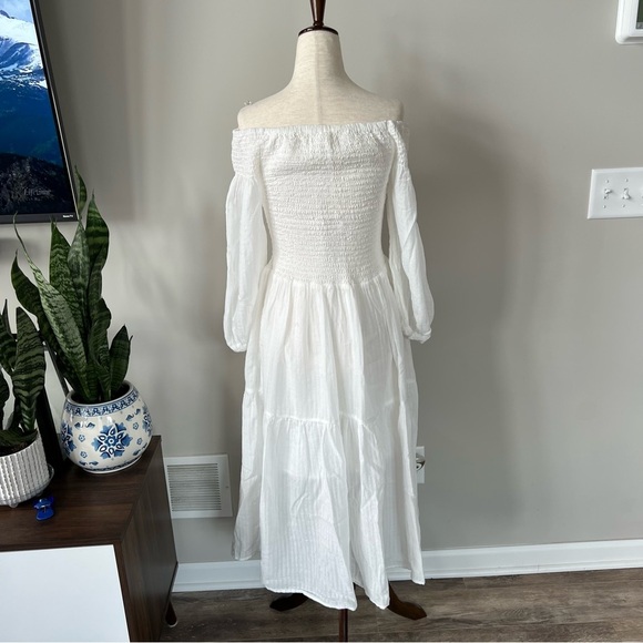 ASTR UTOPIA OFF SHOULDER MIDI Grecian DRESS - Picture 6 of 13
